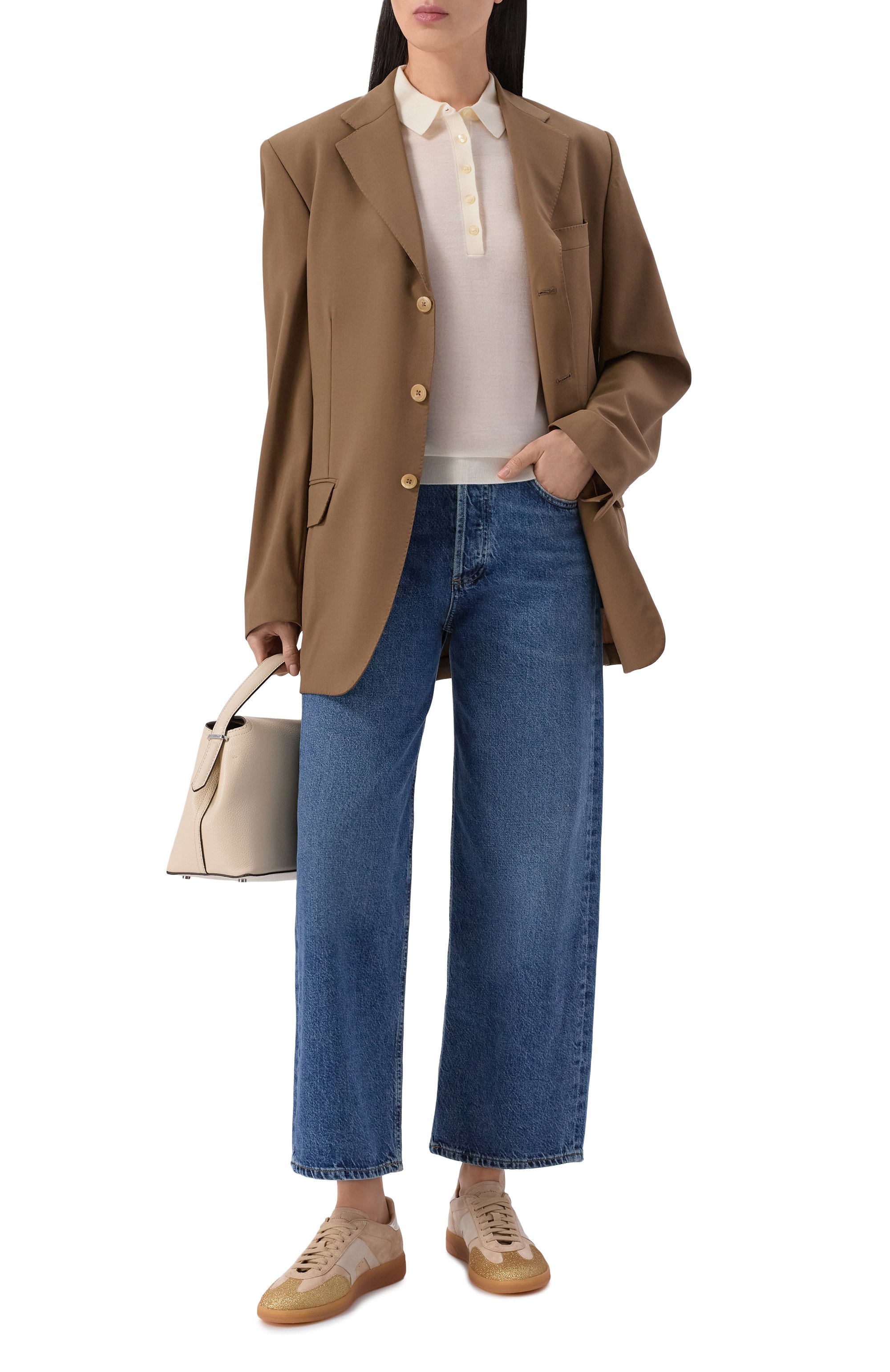 Шерстяное поло BOSS кремового цвета по цене 19950 руб., арт. 50545015, фото 2 Шерстяное поло BOSS, арт. 50545015, фото 2