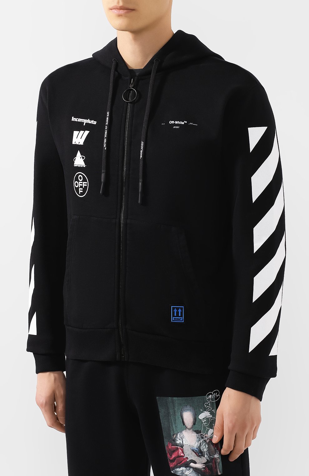Хлопковая толстовка OFF-WHITE, арт. 0MBE001E19E300051088, фото 3