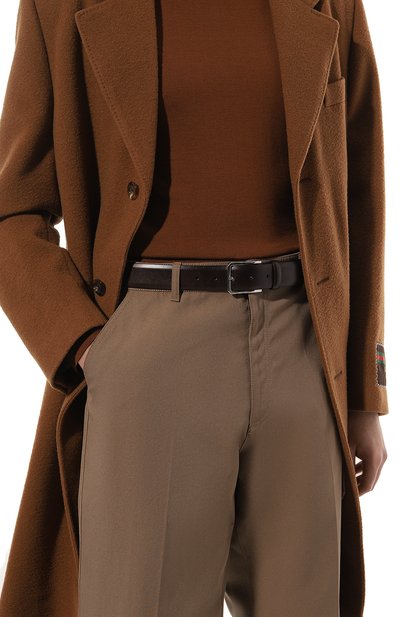 Кожаный ремень SANTONI темно-коричневого цвета по цене 31050 руб., арт. CM35VS003B91ESH9, фото 2 Кожаный ремень SANTONI, арт. CM35VS003B91ESH9, фото 2