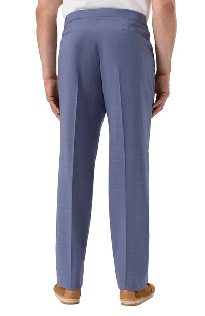 Шерстяные брюки ZILLI синего цвета по цене 121500 руб., арт. CPPTA1M028660014U/58, фото 4 Шерстяные брюки ZILLI, арт. CPPTA1M028660014U/58, фото 4