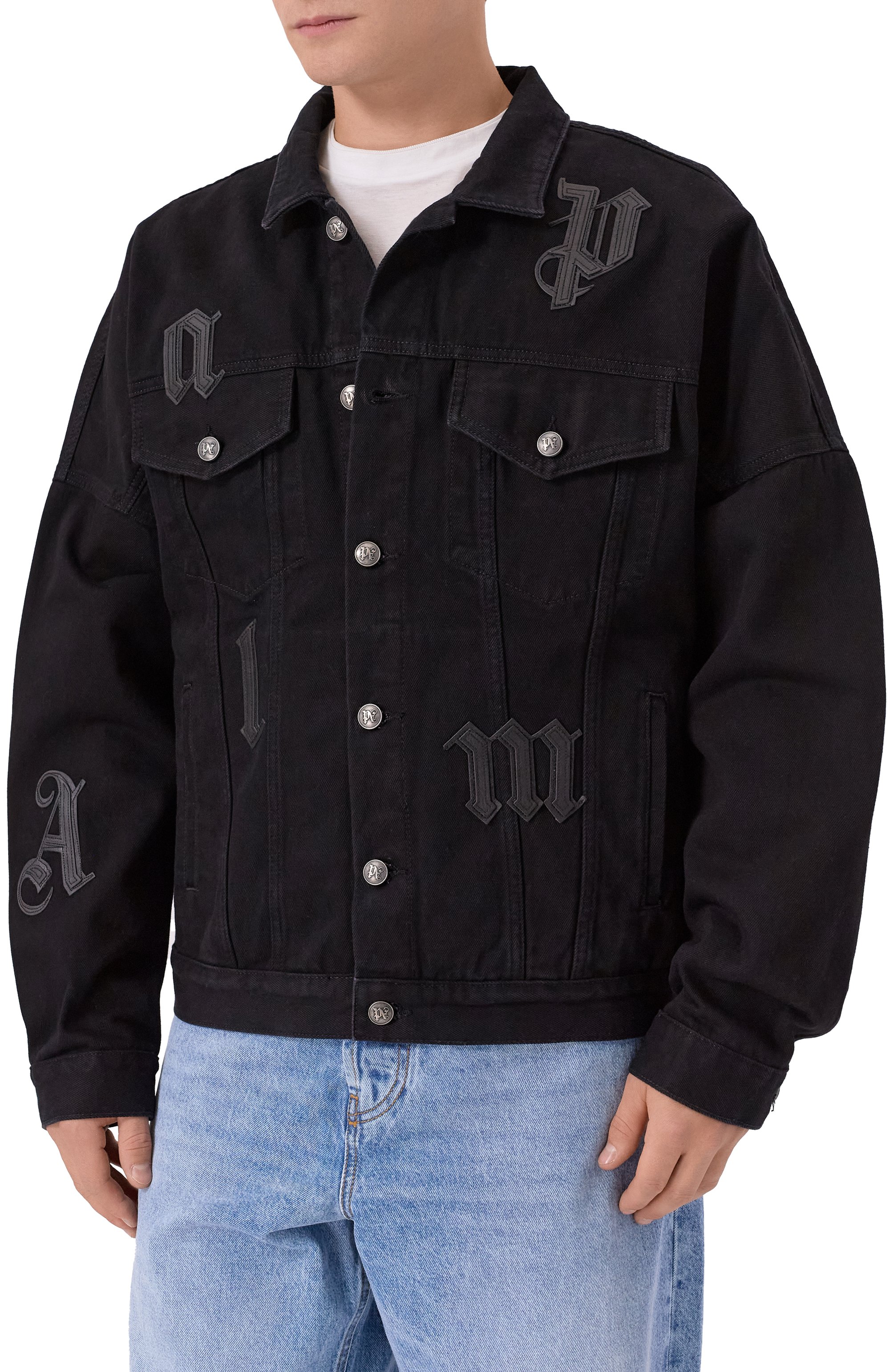 Джинсовая куртка PALM ANGELS, арт. PMYE006F25DEN001, фото 3