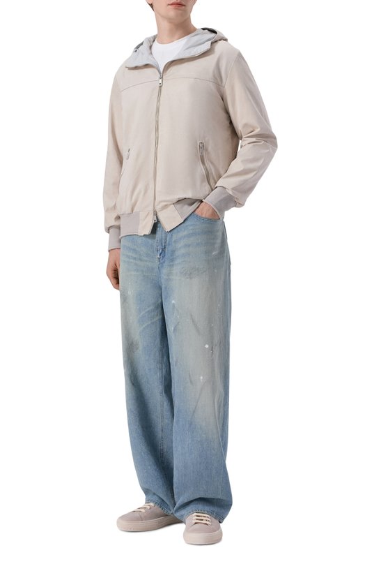 Кожаный бомбер Giorgio Brato GU26S14096NAPSTM Бежевый  GU26S14096NAPSTM Фото 2