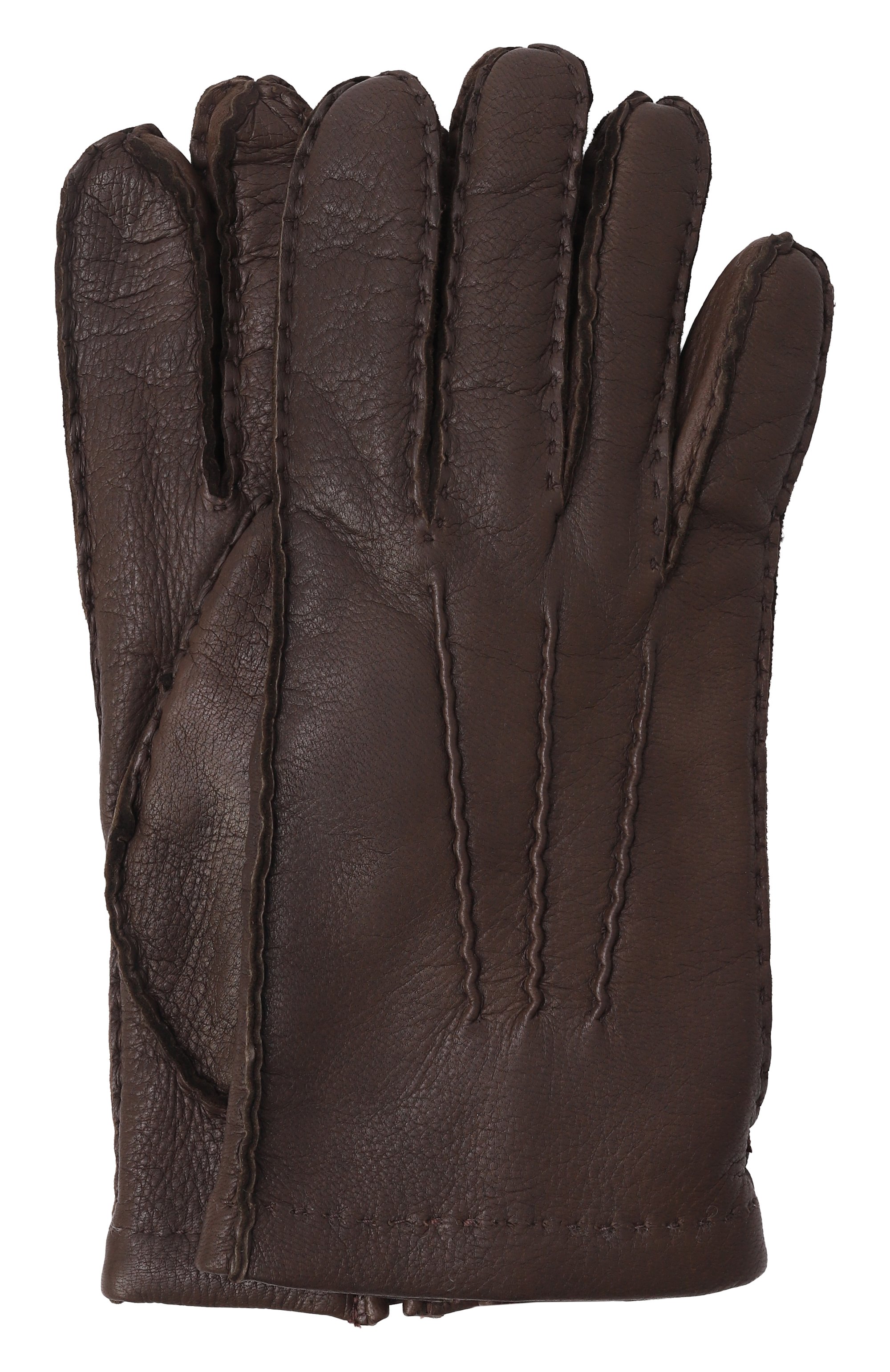 Кожаные перчатки MVST, арт. SG02/321BM 0080/DEER CASH LINED, фото 1