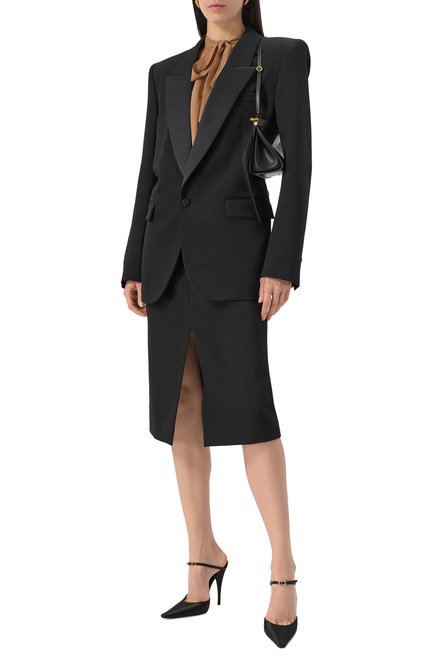 Женские текстильные мюли doville calypso 110 SAINT LAURENT, арт. 817974/9QNA0