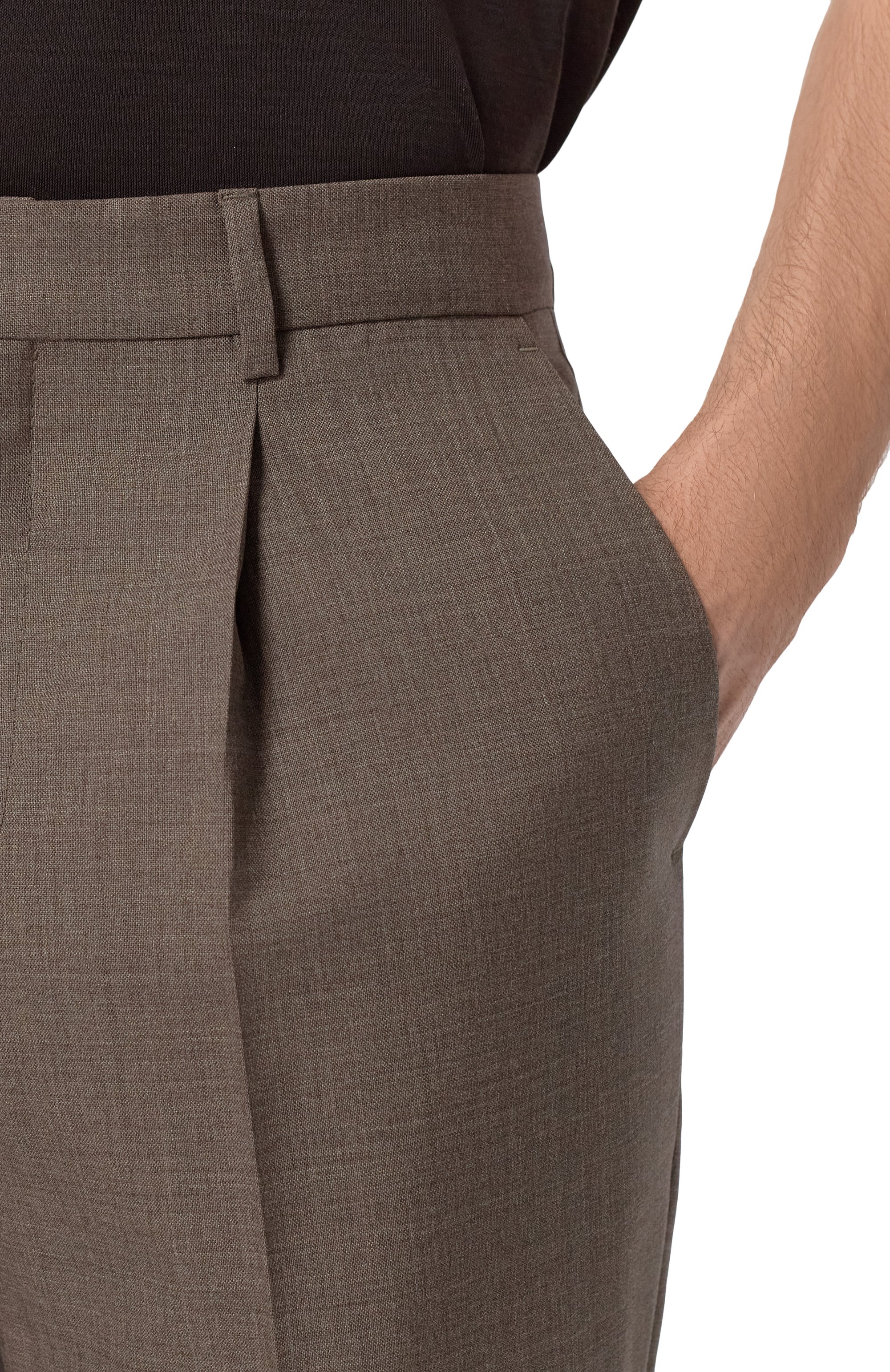 Шерстяные брюки BRUNELLO CUCINELLI, арт. MB407E1450, фото 5