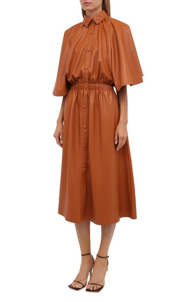 Платье из экокожи MSGM, арт. 3141MDA16 217616, фото 3