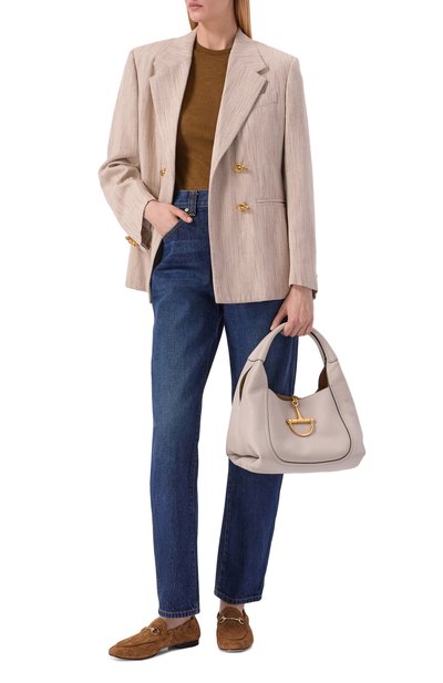 Замшевые лоферы jordaan gg GUCCI, арт. 854414/AADWE, фото 3