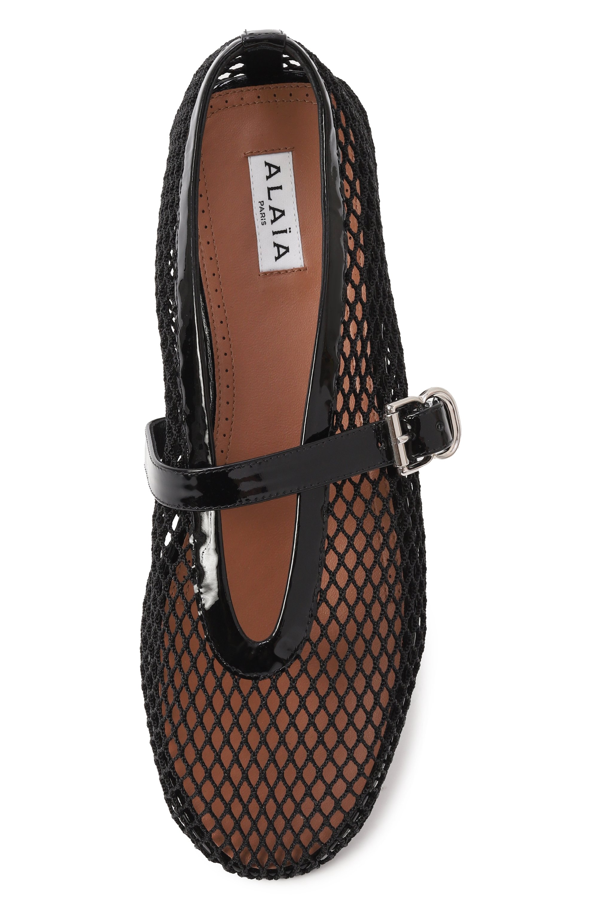 Текстильные балетки ALAIA, арт. AA3A029TK007, фото 6