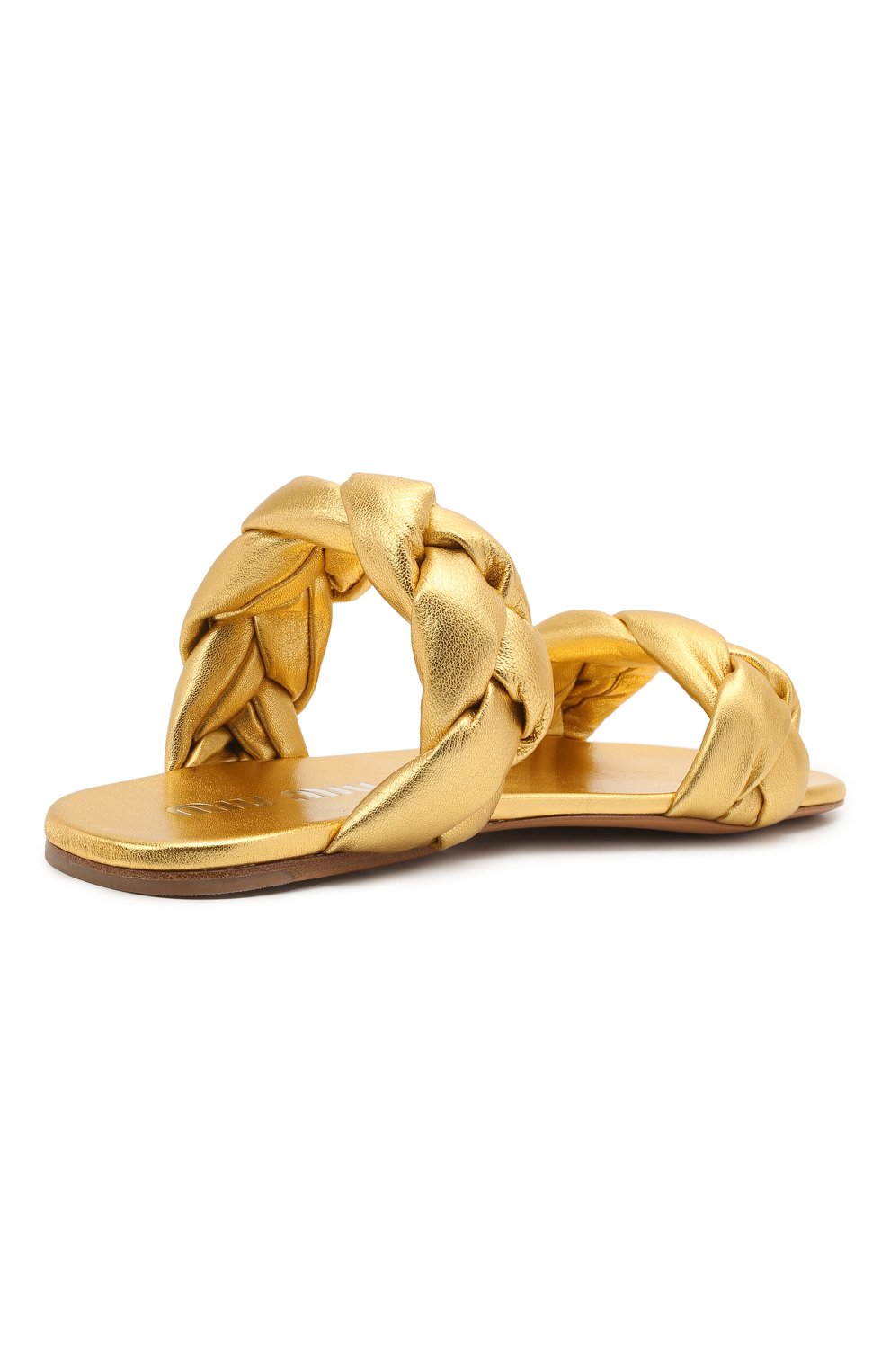 Кожаные сандалии MIU MIU, арт. 5XX488/3LAB, фото 4