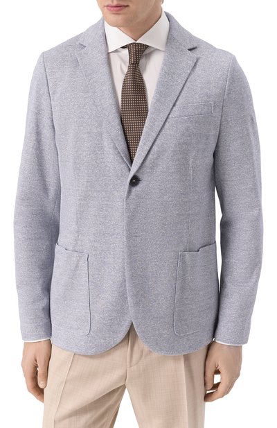 Пиджак из хлопка и льна HARRIS WHARF LONDON, арт. C8P22PDB, фото 4