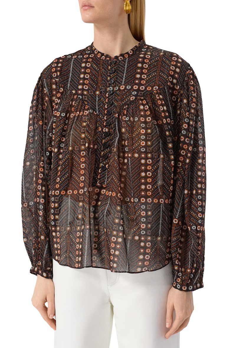 Хлопковая блузка ISABEL MARANT ETOILE, арт. 25PHT0022FA-C1J19E, фото 3