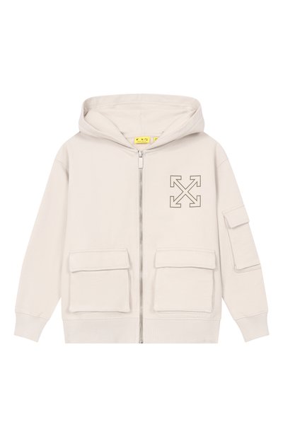 Хлопковая толстовка OFF-WHITE, арт. 0BBE005S26FLE001