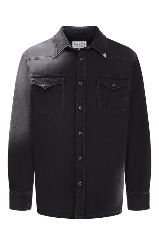 Джинсовая рубашка MM6 SH2DT0024/M30011 Чёрный SH2DT0024/M30011