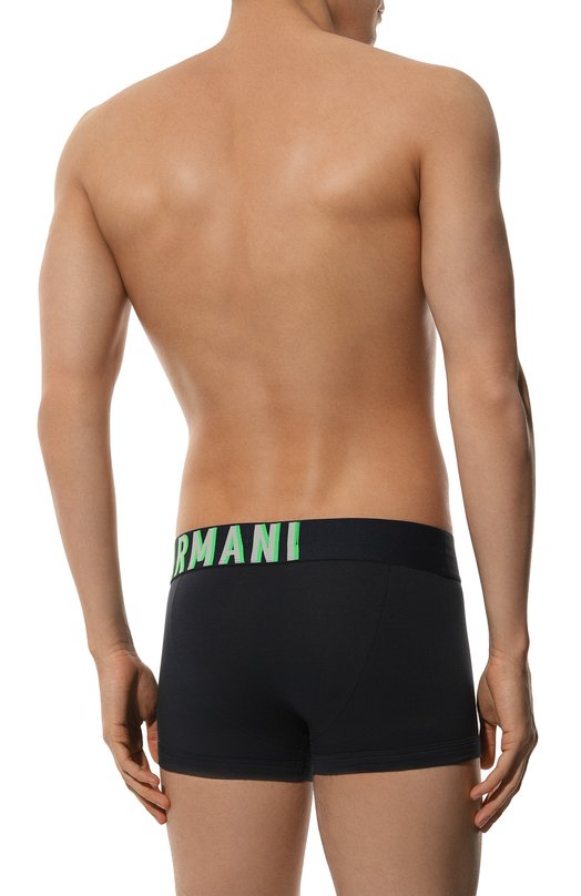 Хлопковые боксеры Emporio Armani 111389/4R516 Синий  111389/4R516 Фото 3