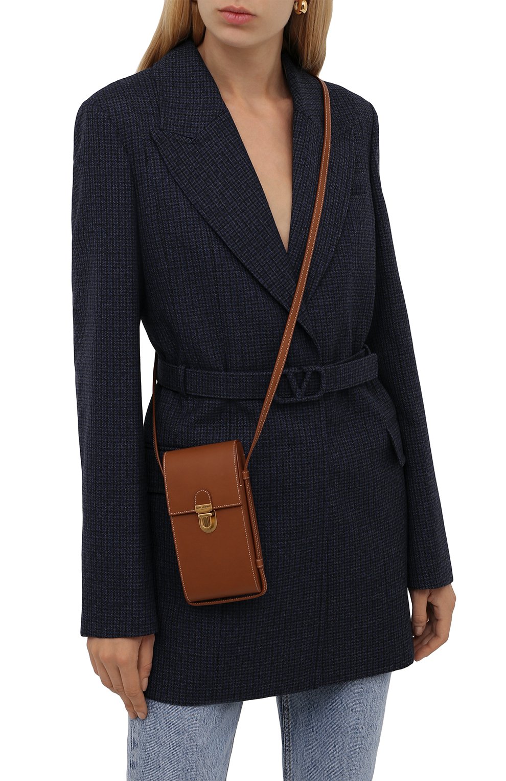 Кожаный футляр для телефона SAINT LAURENT, арт. 672272/BWR0W, фото 2