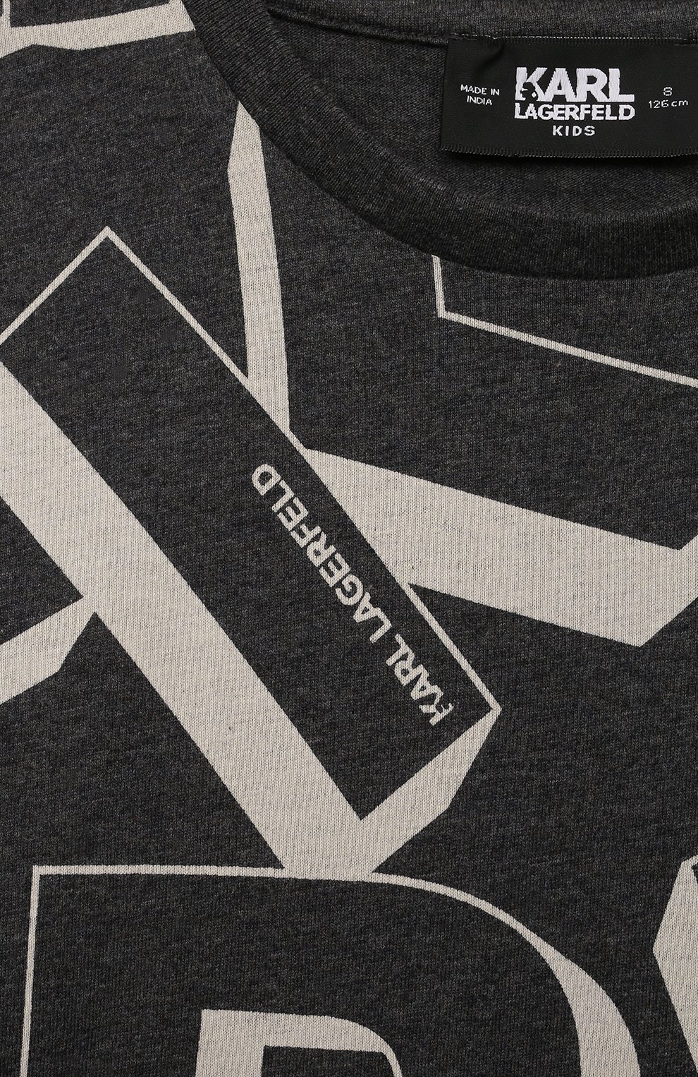 Хлопковая футболка KARL LAGERFELD KIDS, арт. Z30244, фото 3