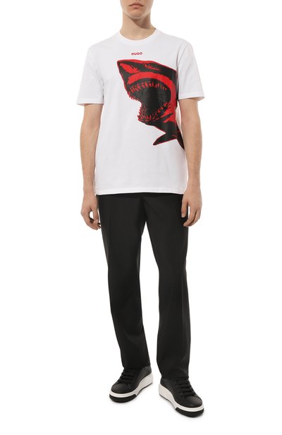 Хлопковая футболка HUGO, арт. 50493058, фото 2