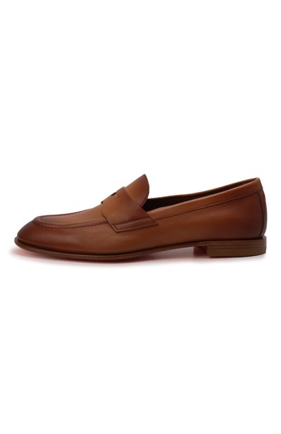 Кожаные лоферы SANTONI коричневого цвета по цене 69900 руб., арт. WUSF59962HAFSLGAC50, фото 4 Кожаные лоферы SANTONI, арт. WUSF59962HAFSLGAC50, фото 4