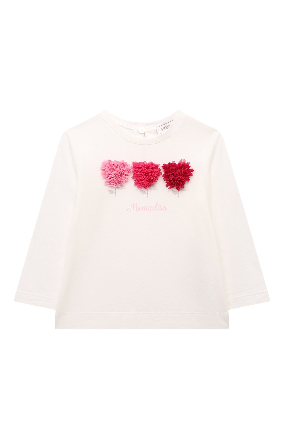 Хлопковый лонгслив MONNALISA, арт. 39D601, фото 1