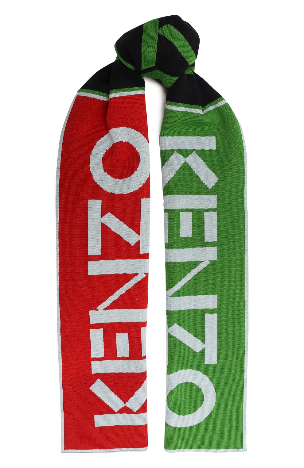Шарф из хлопка и шерсти KENZO, арт. FC68EU150KED/77, фото 1