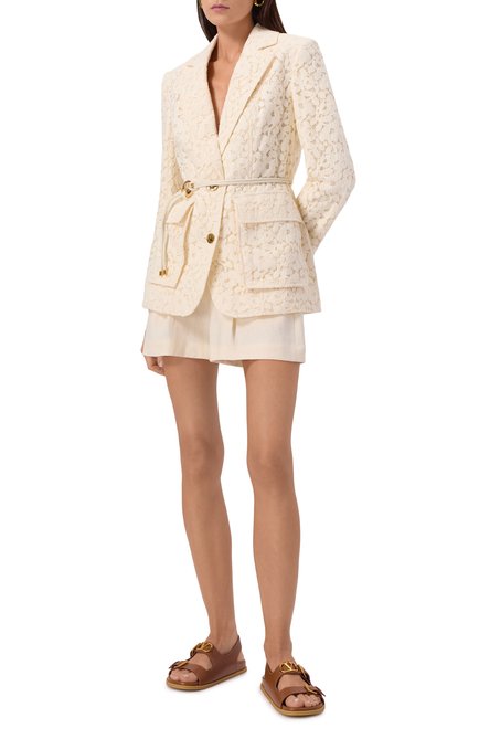 Женские кожаные сандалии vlogo signature VALENTINO, арт. 6W2S0LK6/BEK