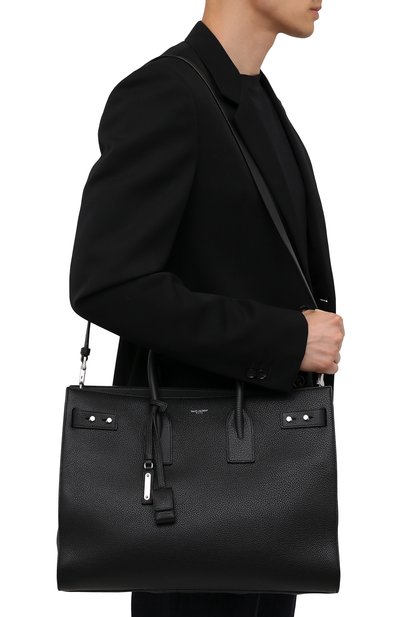 Кожаная сумка-тоут sac de jour SAINT LAURENT, арт. 631526/DTI0E, фото 5