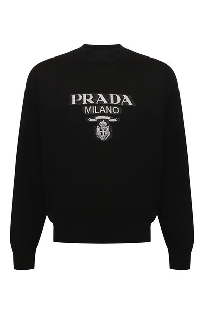 Хлопковый свитшот PRADA, арт. UJL148-1Y13-F0967-202, фото 1