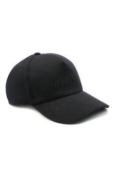 Мужская шерстяная бейсболка ZEGNA темно-синего цвета, арт. Z9I71/B9I | Фото 1 (Материал: Шерсть, Текстиль; Материал сплава: Проставлено; Нос: Не проставлено)