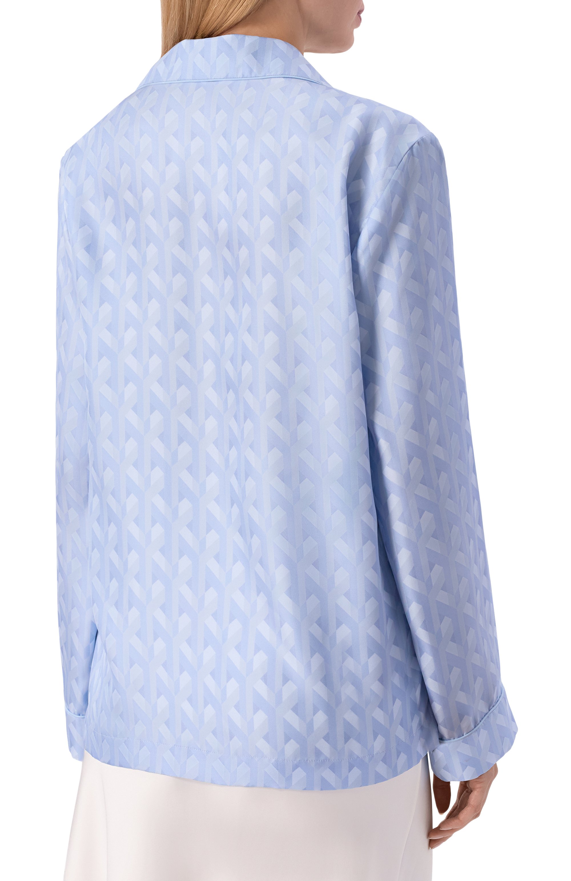 Шелковая рубашка MVST голубого цвета по цене 154000 руб., арт. M26.2PW.B017/F127, фото 4 Шелковая рубашка MVST, арт. M26.2PW.B017/F127, фото 4