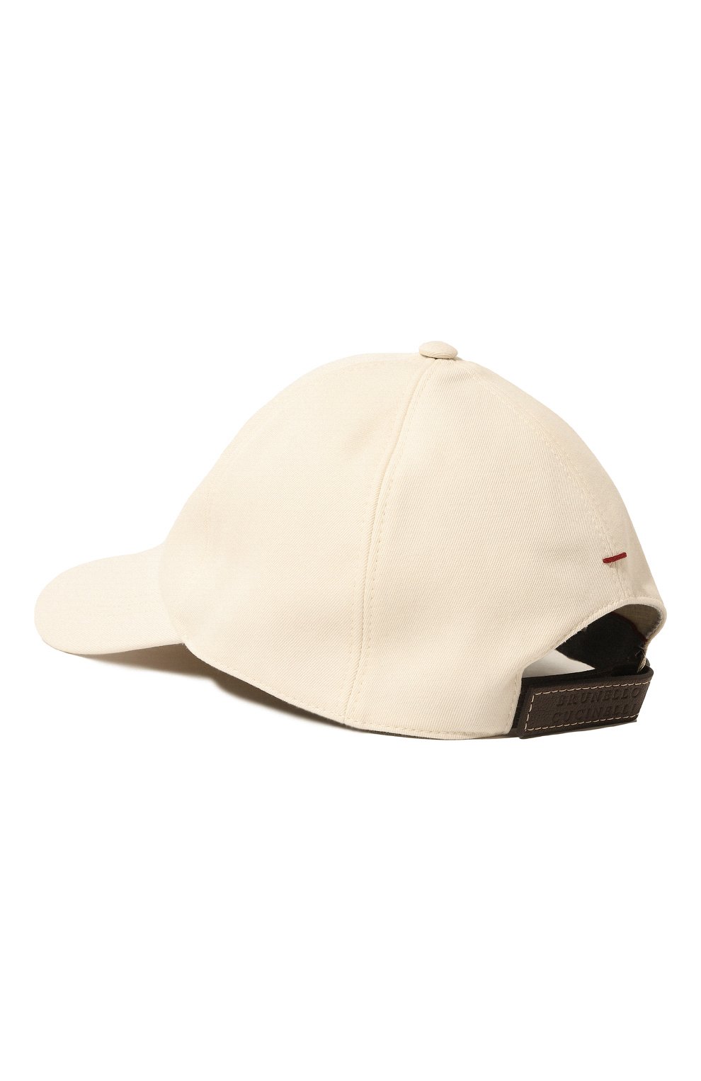 Хлопковая бейсболка BRUNELLO CUCINELLI кремового цвета по цене 51350 руб., арт. M252W9987, фото 3 Хлопковая бейсболка BRUNELLO CUCINELLI, арт. M252W9987, фото 3
