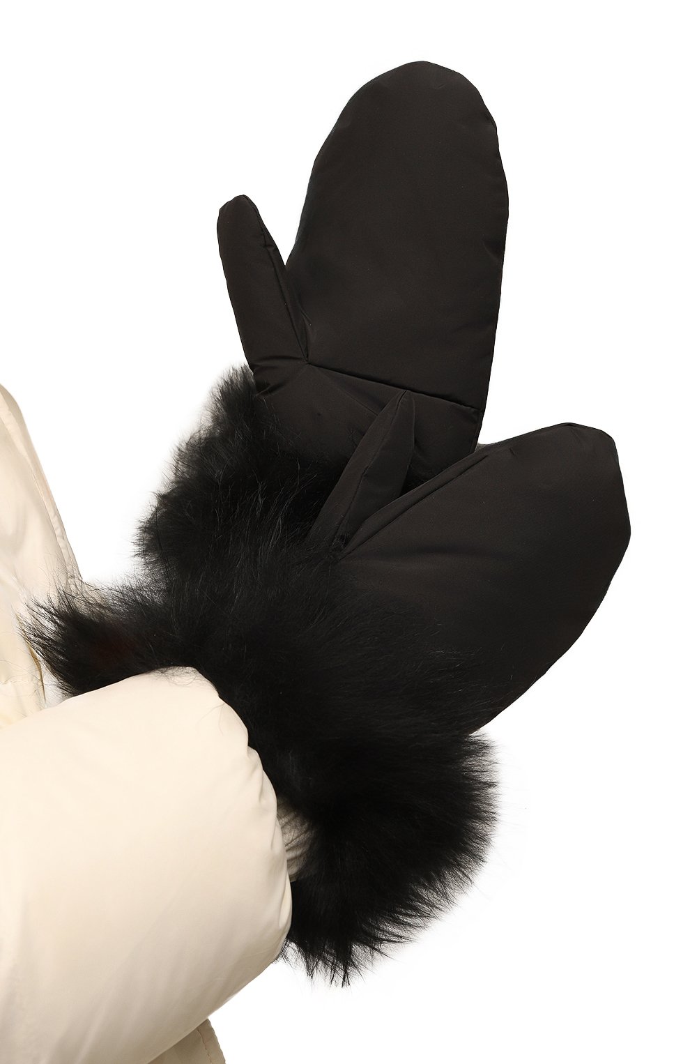 Пуховые варежки YVES SALOMON, арт. 24WAA006XXD0XW, фото 2