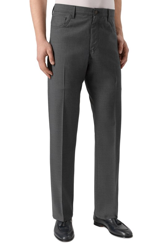 Шерстяные брюки Canali U7052/AR03652 Серый  U7052/AR03652 Фото 3