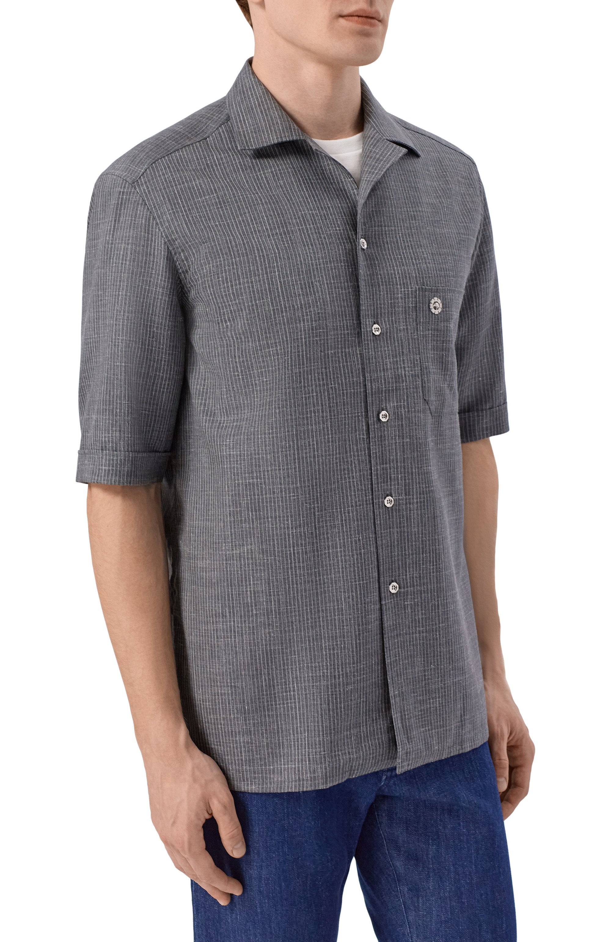 Рубашка из шерсти и шелка STEFANO RICCI, арт. SP008239/WKL09U, фото 3