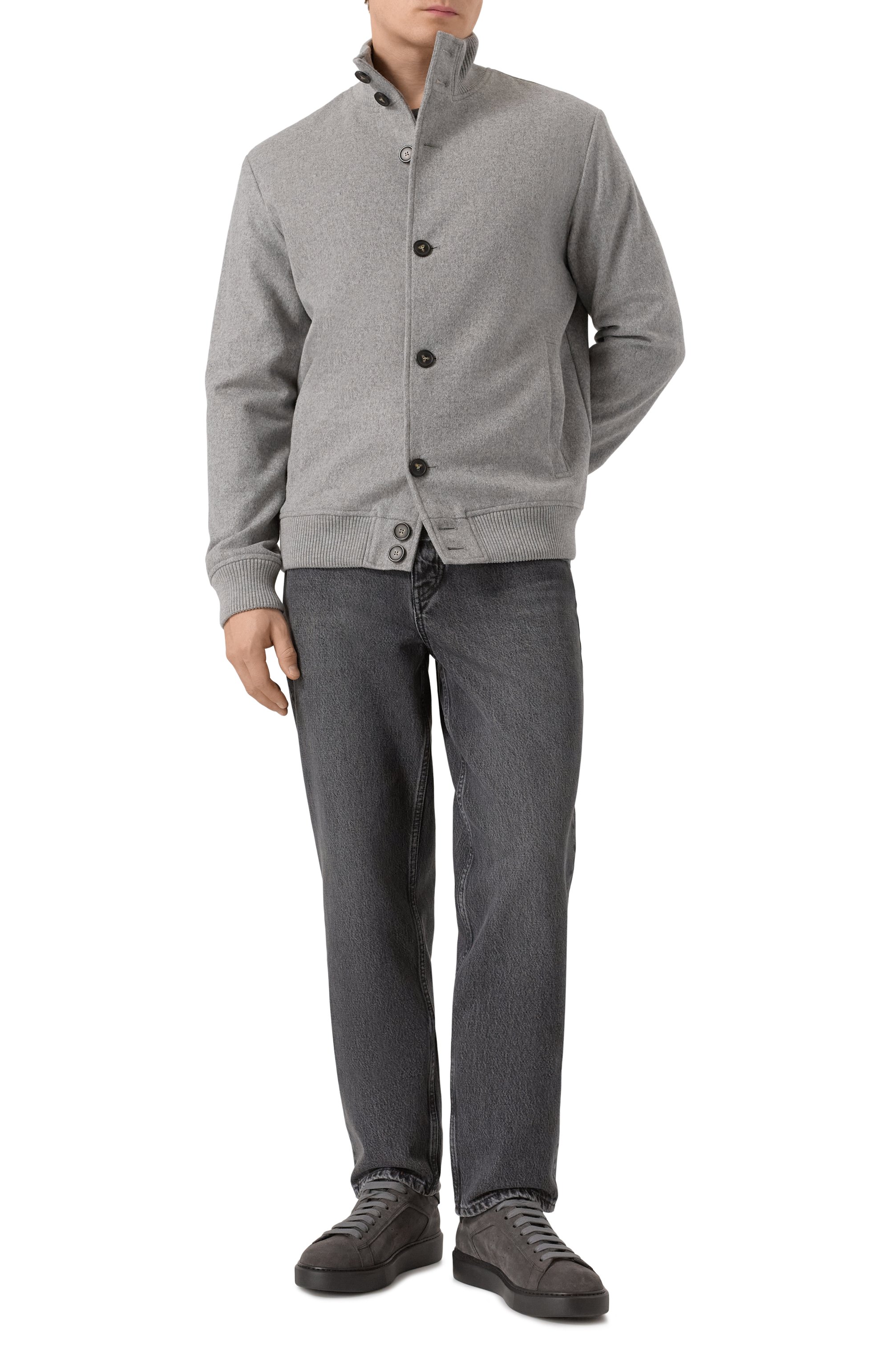 Шерстяной бомбер 12 STOREEZ, арт. 128572, фото 2