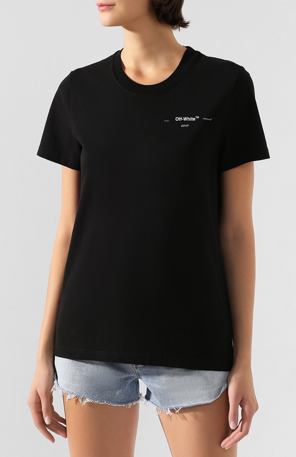 Хлопковая футболка OFF-WHITE, арт. 0WAA049R20B070391001, фото 3