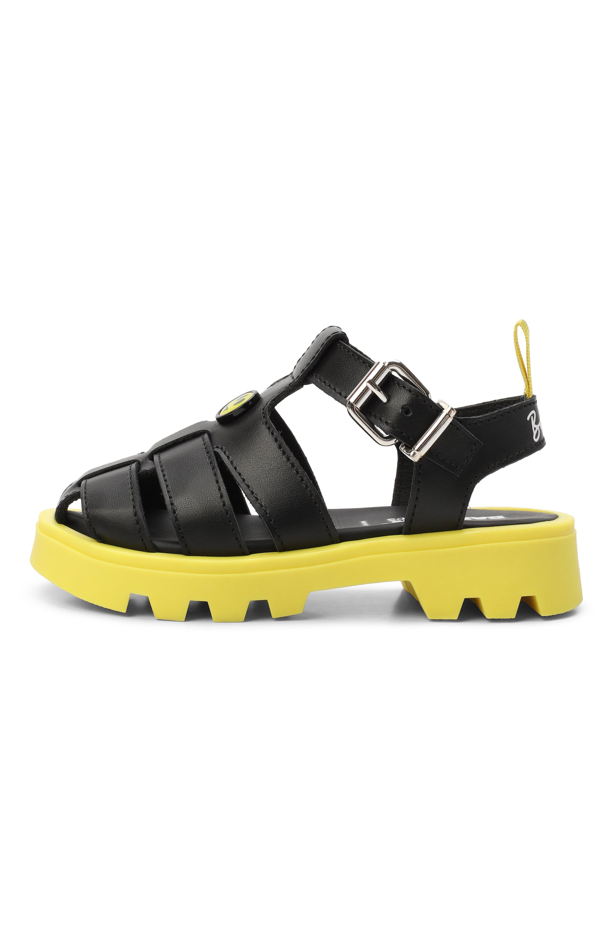 Кожаные сандалии BARROW черного цвета по цене 23450 руб., арт. 82823/VAR1, фото 2 Кожаные сандалии BARROW, арт. 82823/VAR1, фото 2