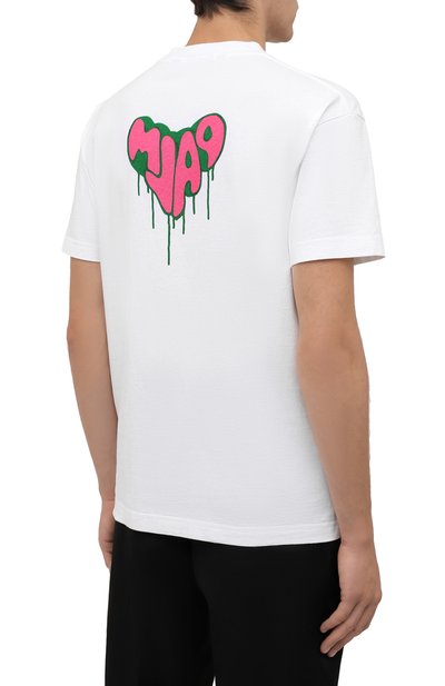 Хлопковая футболка PALM ANGELS, арт. PMAA001F21JER0220132, фото 4