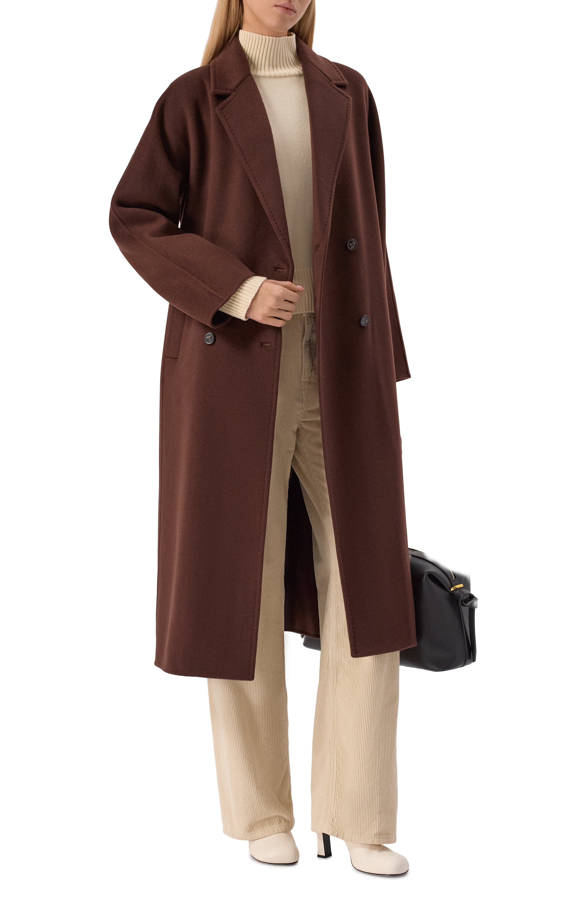 Пальто из шерсти и кашемира 12 STOREEZ коричневого цвета по цене 65000 руб., арт. 133527, фото 2 Пальто из шерсти и кашемира 12 STOREEZ, арт. 133527, фото 2