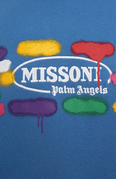 Хлопковое худи palm angels x missoni PALM ANGELS, арт. PMBB058F21FLE0134520/W, фото 5