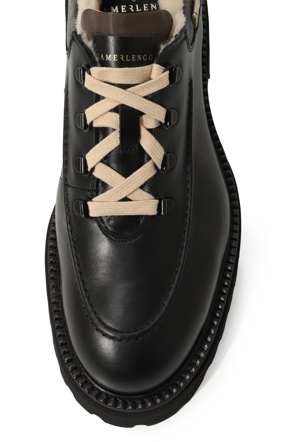 Кожаные ботинки CAMERLENGO, арт. 16389/NER0, фото 6