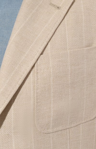 Пиджак изо льна и шерсти BRUNELLO CUCINELLI, арт. MW4617BND, фото 5