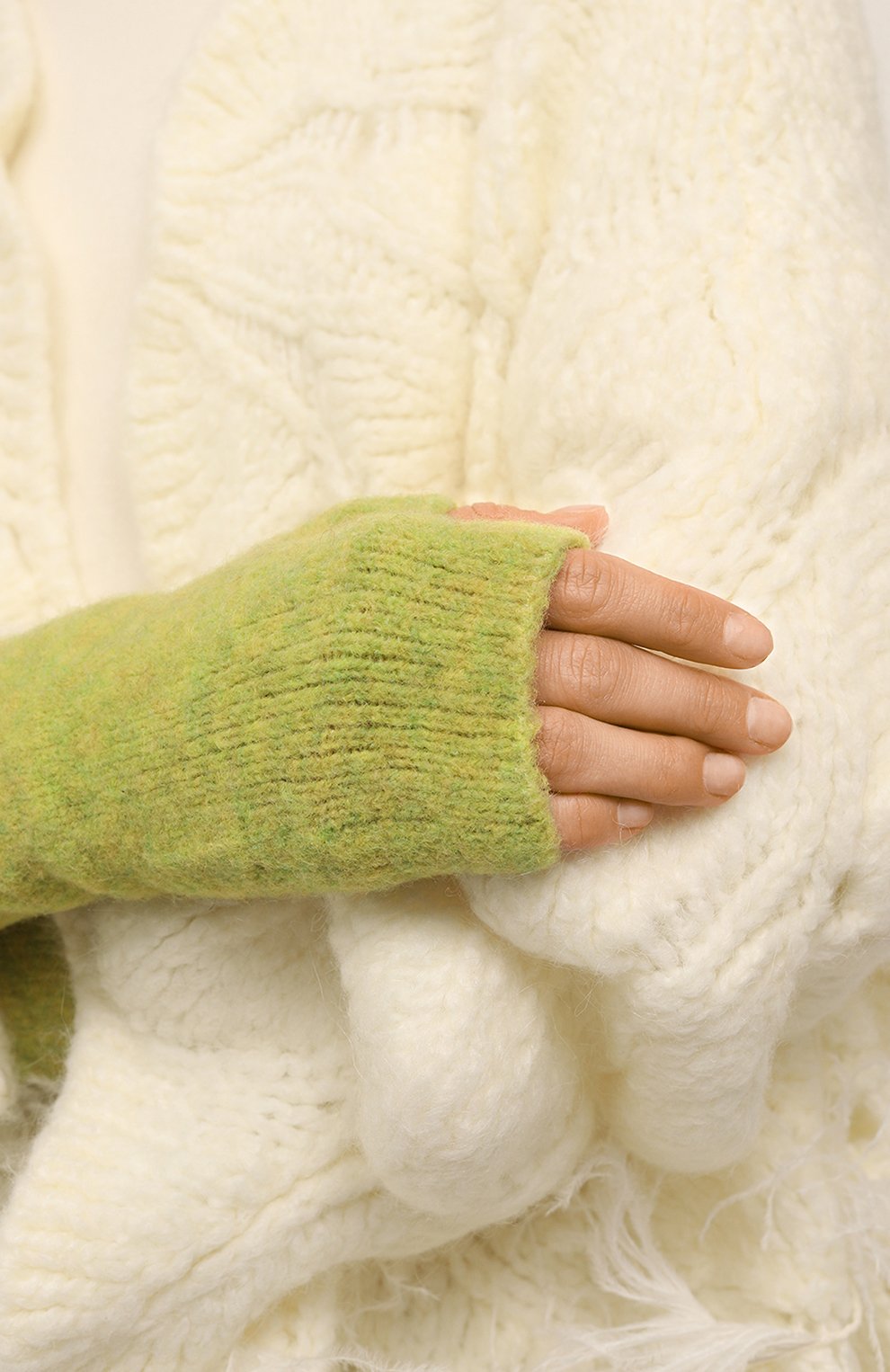 Шерстяные митенки ISABEL BENENATO, арт. GK08F23, фото 2