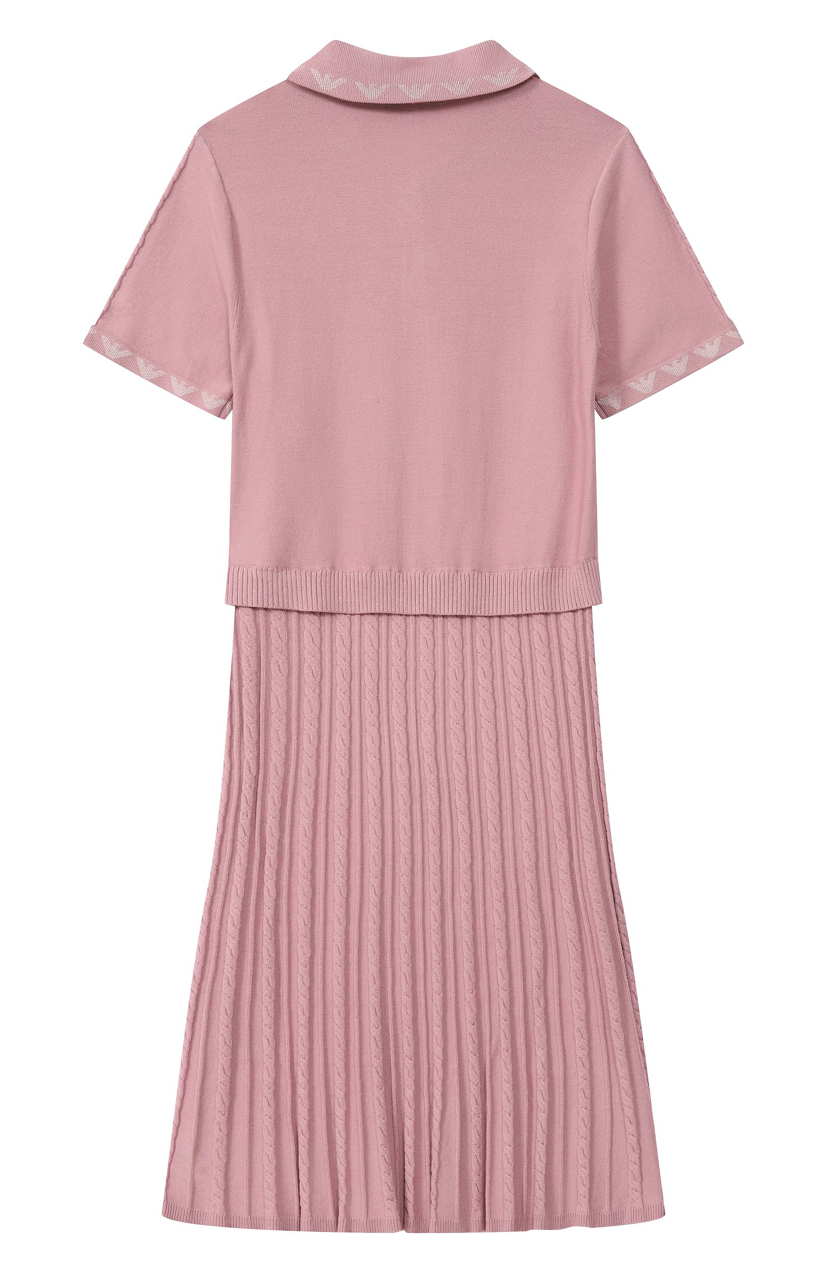 Платье из вискозы EMPORIO ARMANI сиреневого цвета по цене 22100 руб., арт. EG000983/AF27341, фото 2 Платье из вискозы EMPORIO ARMANI, арт. EG000983/AF27341, фото 2