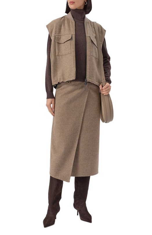 Кашемировая водолазка Brunello Cucinelli M12150103P Коричневый  M12150103P Фото 2