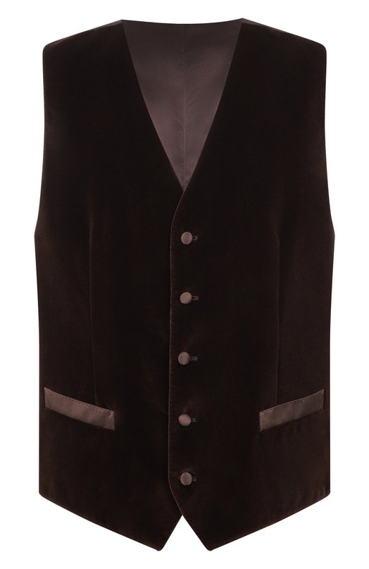 Бархатный жилет Dolce & Gabbana G702UT/FUVG7 Коричневый G702UT/FUVG7