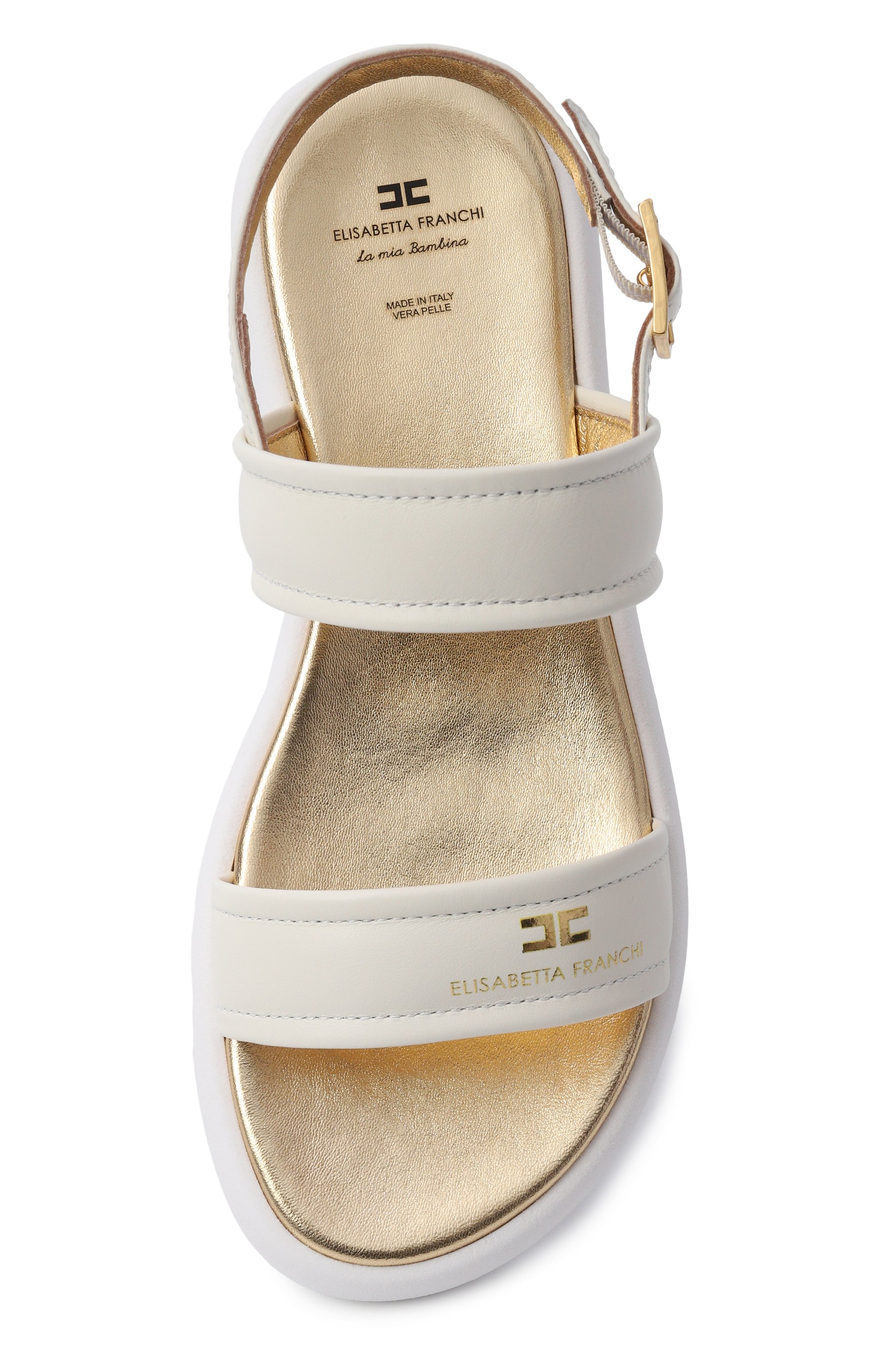 Кожаные сандалии ELISABETTA FRANCHI LA MIA BAMBINA, арт. F4A2-E0583-1733, фото 4