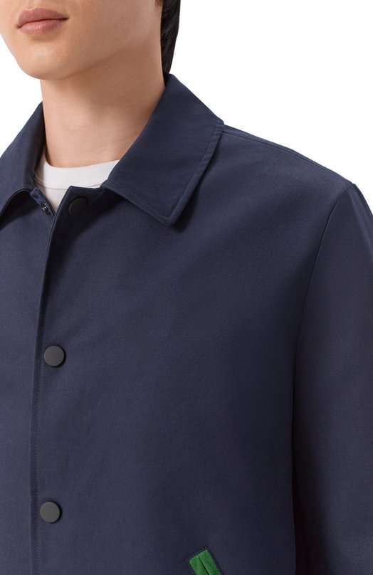 Хлопковый бомбер Kiton UGK153K0739H Синий  UGK153K0739H Фото 5