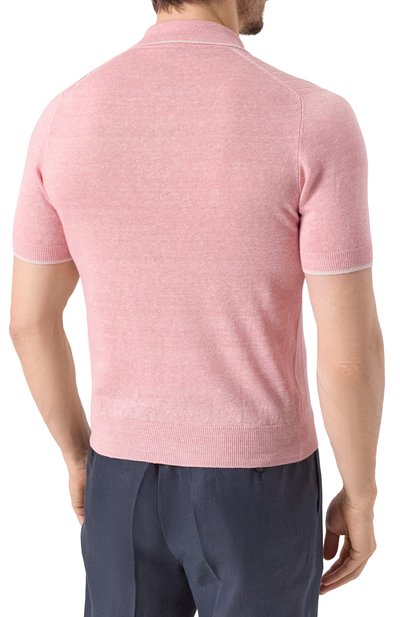 Поло изо льна и хлопка FEDELI, арт. 8UE05822, фото 4