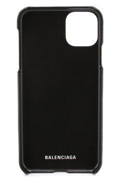 Кожаный чехол для iphone 11 pro max BALENCIAGA черного цвета, арт. 618388/1IZD0 | Фото 2 (Женское Кросс-КТ: Кожа iPhone; Региональные ограничения белый список (Axapta Mercury): Не проставлено; Нос: Не проставлено)