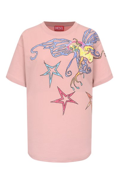 Женская хлопковая футболка DIESEL, арт. A17719/0AKBY